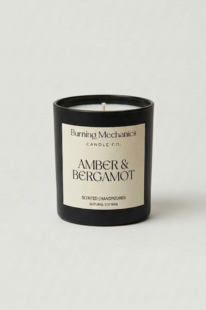 Amber & Bergamot - Standard Candle Black