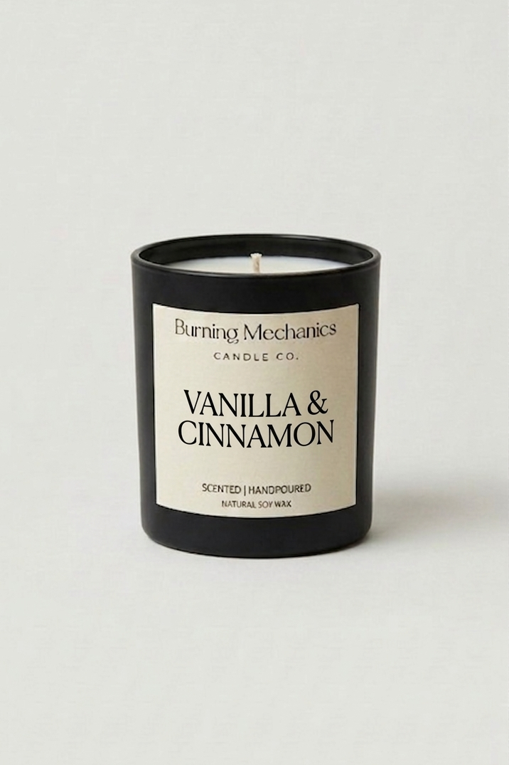 Vanilla & Cinnamon - Standard Candle Black