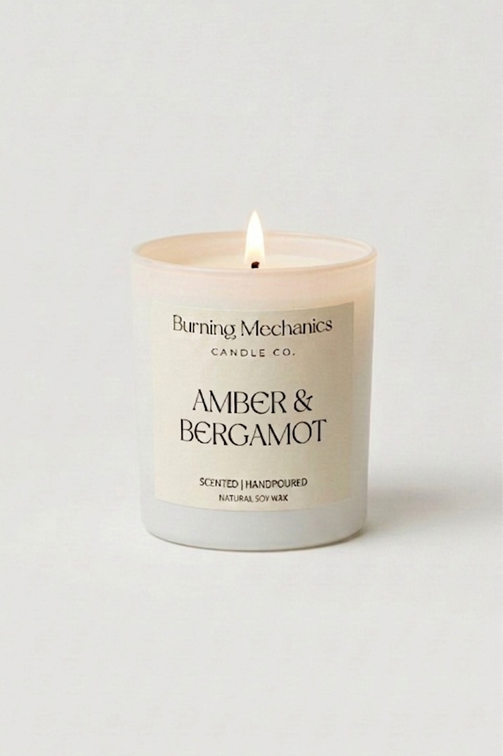 Amber & Bergamot - Standard Candle White