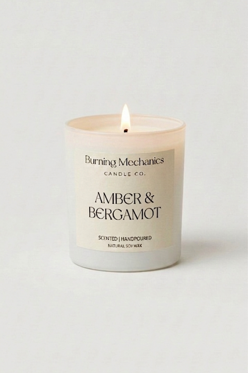 Amber & Bergamot - Standard Candle White