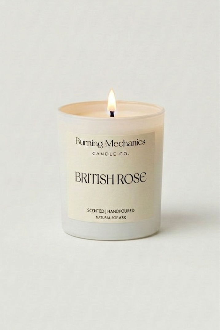 British Rose - Standard Candle White