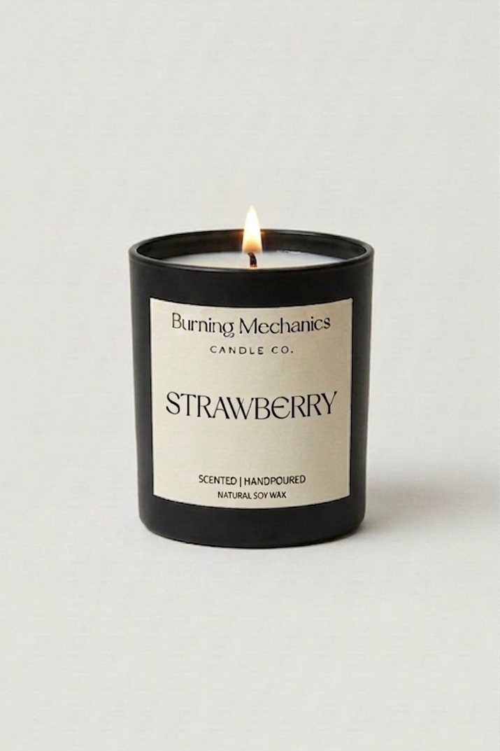 Strawberry - Standard Candle Black