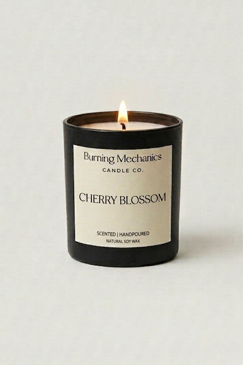 Cherry Blossom - Standard Candle Black