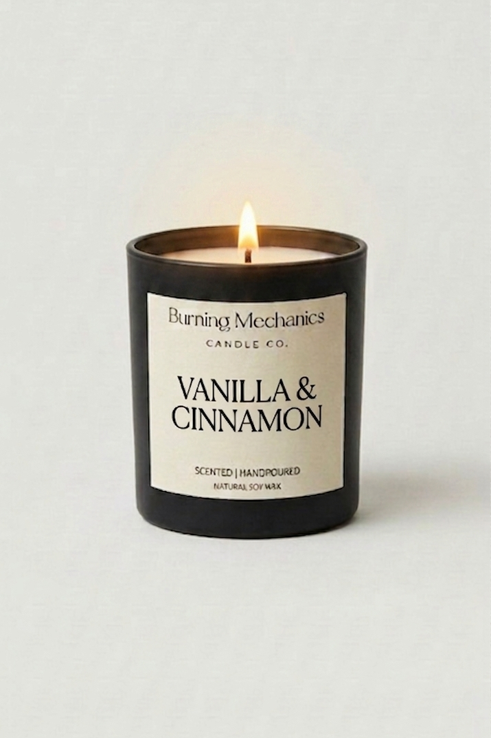 Vanilla & Cinnamon - Standard Candle Black