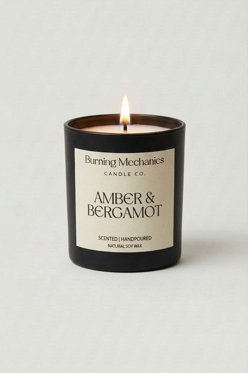 Amber & Bergamot - Standard Candle Black