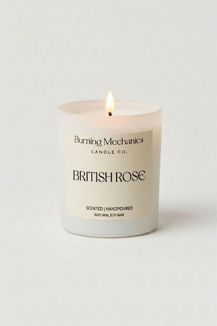 British Rose - Standard Candle White