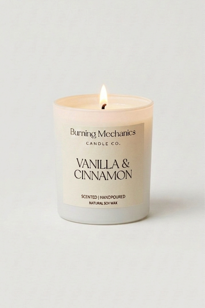 Vanilla & Cinnamon - Standard Candle White