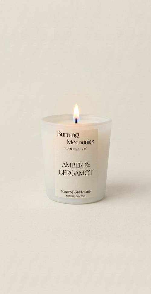 Amber & Bergamot - Basic Candle
